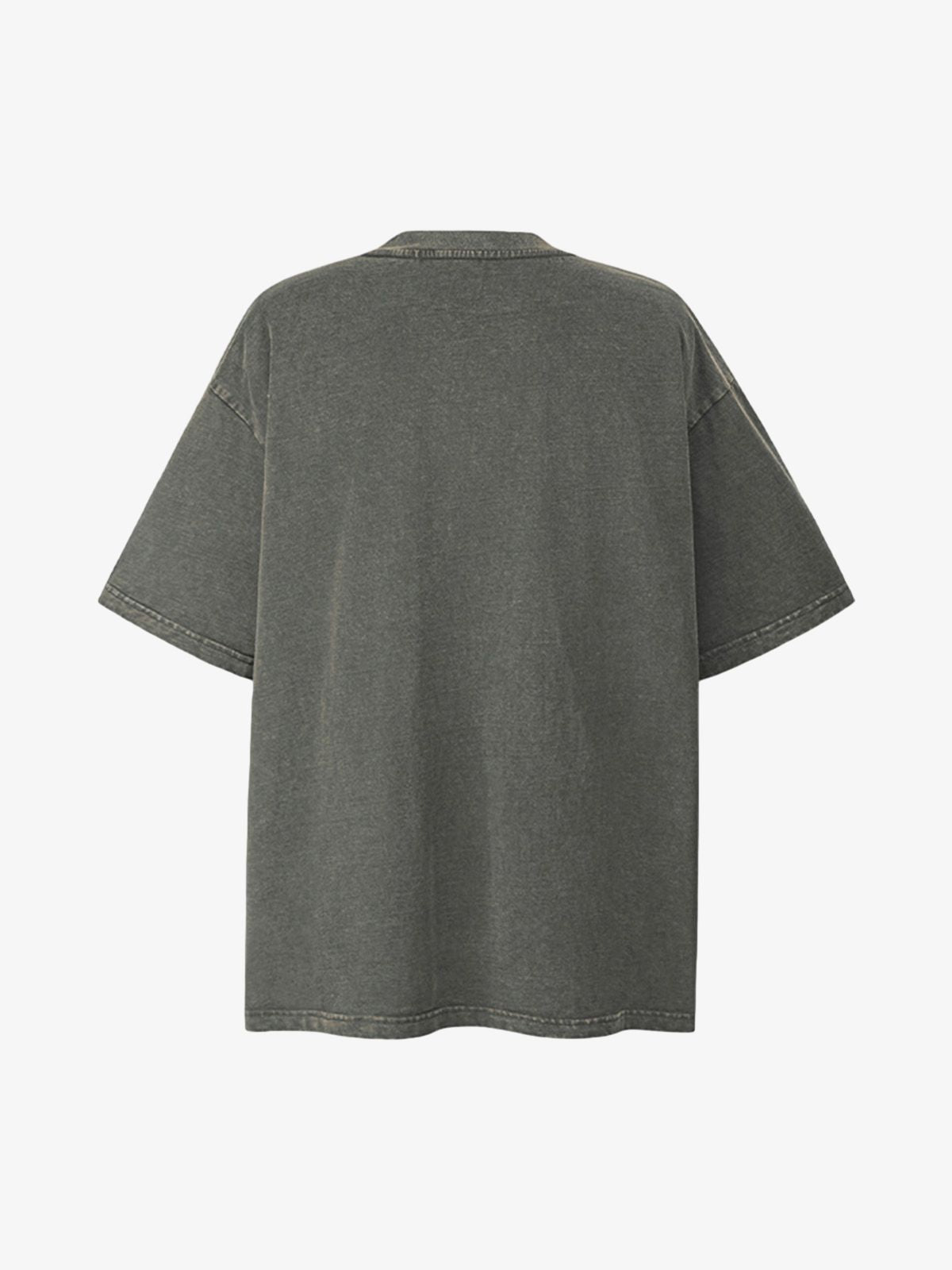 Patchwork Graphic Print Oversized Tee 