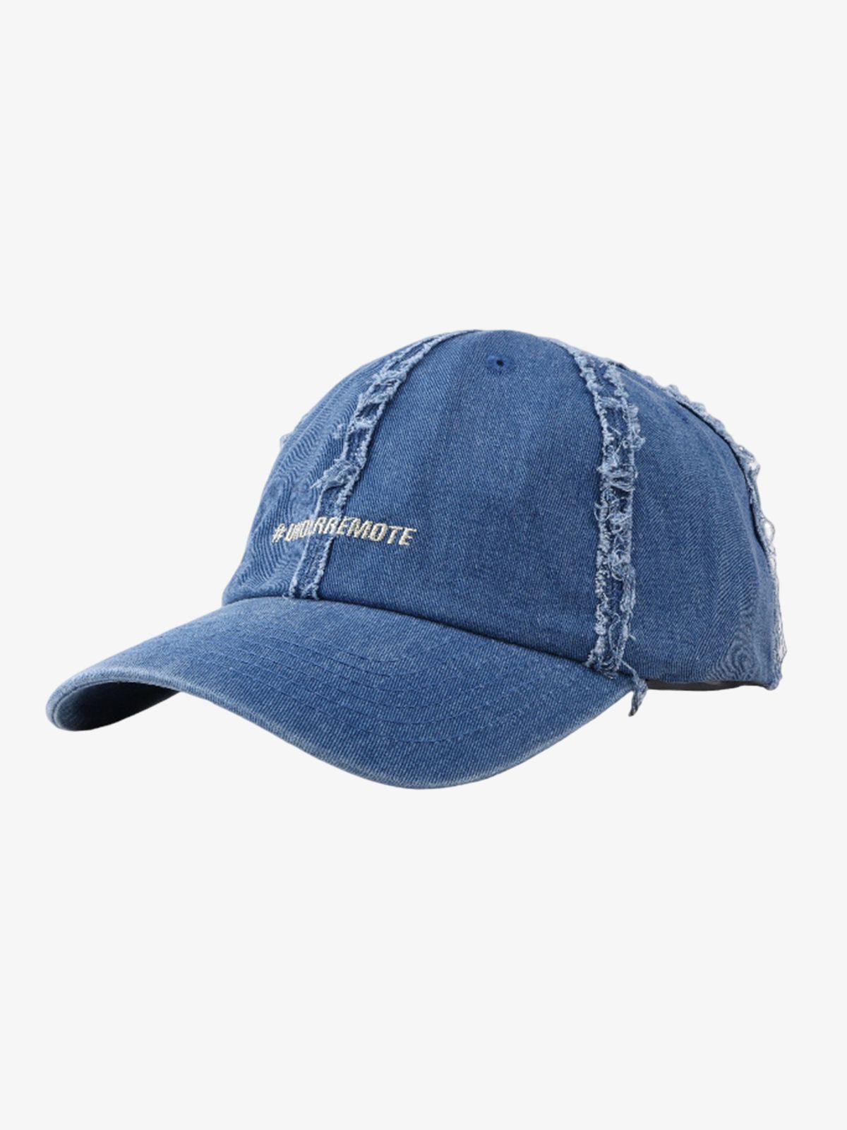 Distressed Denim Baseball Cap 