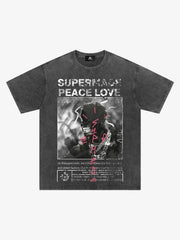 Thesupermade Gangsta Rapper Oversize Graphic T-shirt  - 1990 