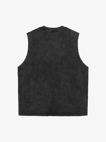 Original Printed Eagle Graphic Tank Top Vest 