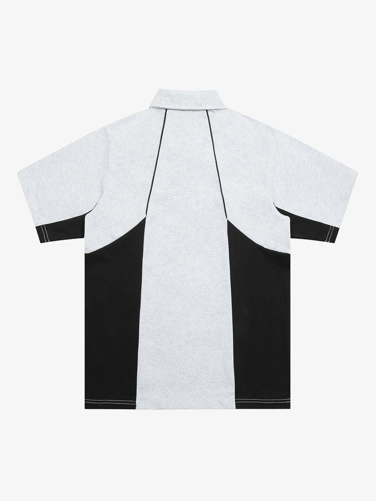 Street Contrast Panel Polo Shirt 