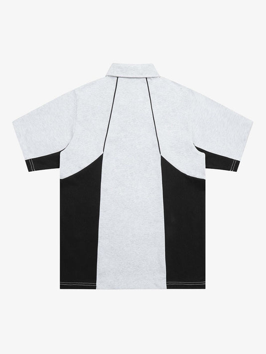 Street Contrast Panel Polo Shirt 