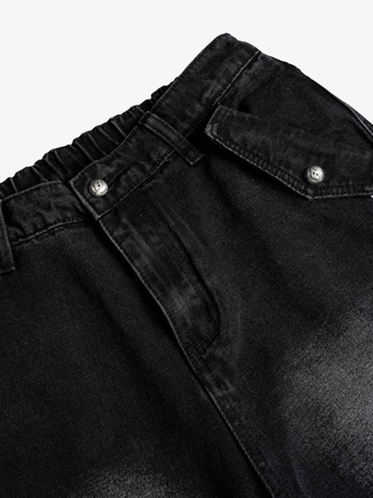 Street Stripe Paneled Work Jeans 