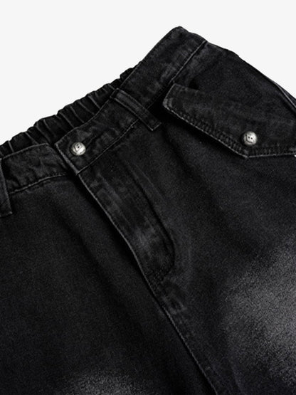 Street Stripe Paneled Work Jeans 