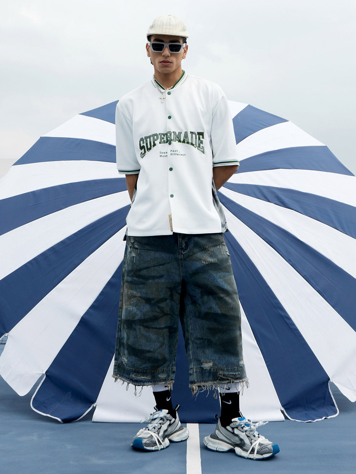 Original Camouflage Spliced Baseball T-Shirt - 2350 