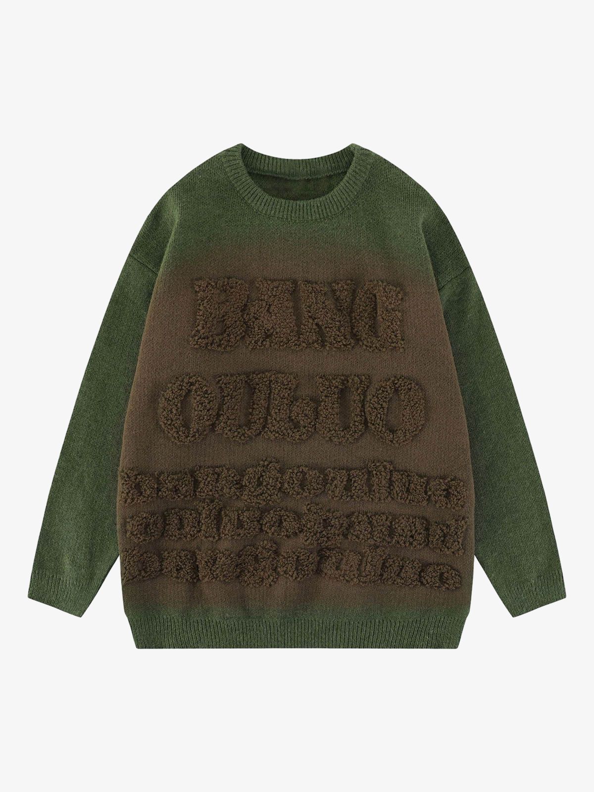 Thesupermade Retro Gradient Crewneck Sweater 