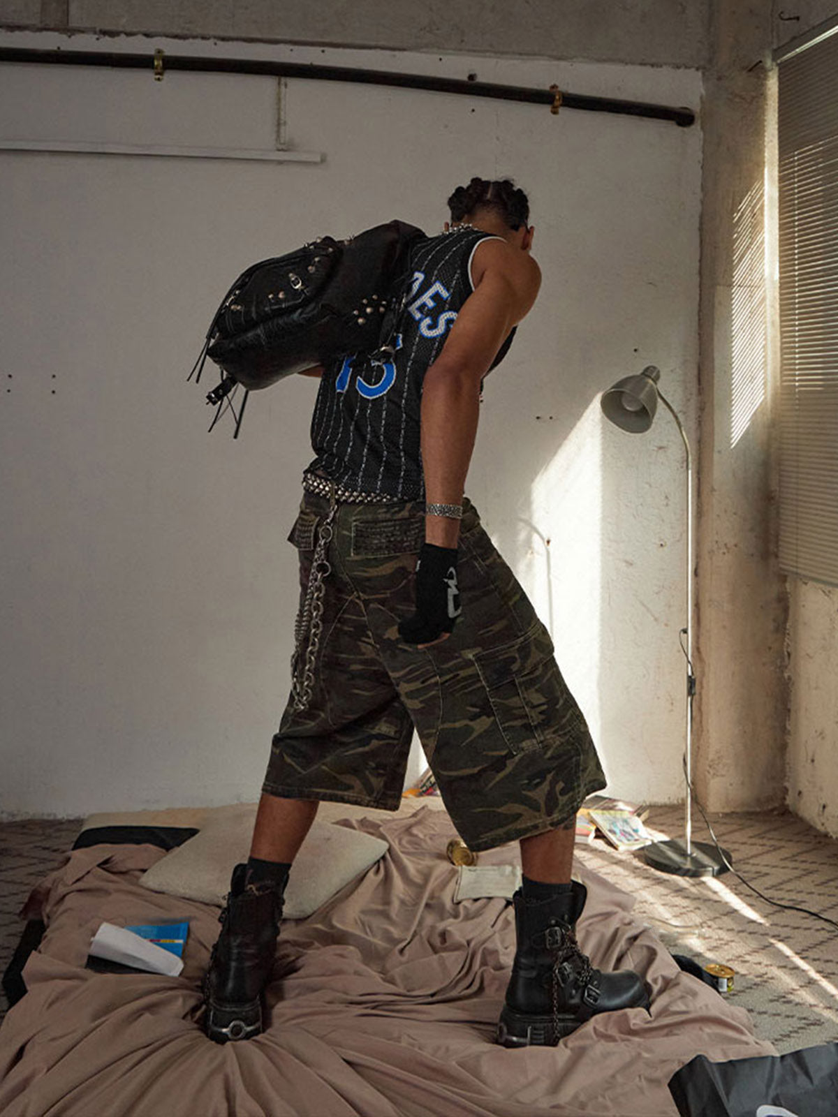 Thesupermade Multi Pockets Camo Jorts 