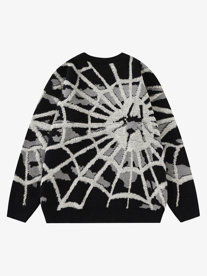 Thesupermade Spider Knit Crew Neck Sweater 