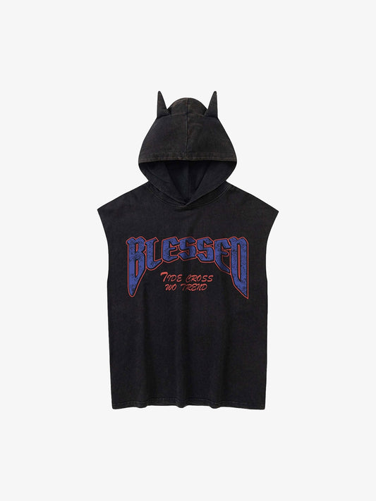 Thesupermade Washed Hooded Cotton Undershirt 