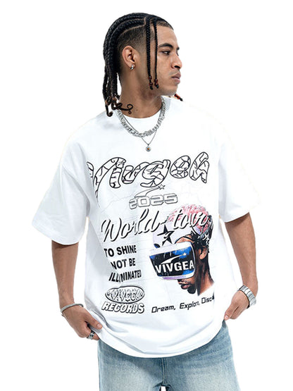 Retro Sci-Fi Graphic T-Shirt 