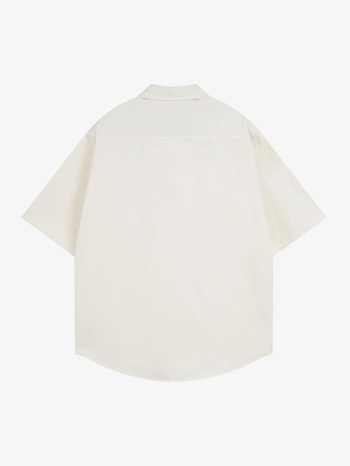 Oversized Graphic Cartoon Letter Print Short-Sleeve Shirt 