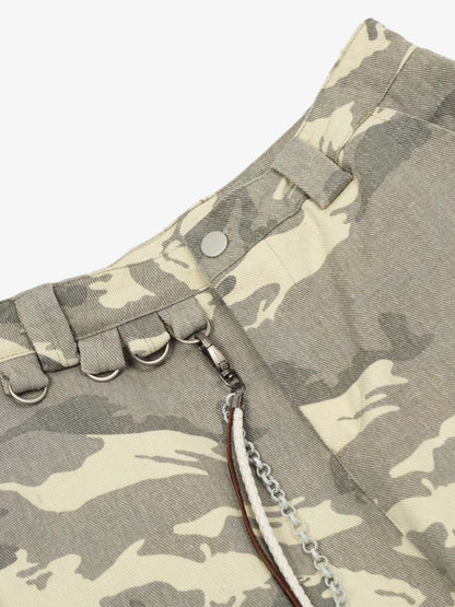 Thesupermade Camouflage Multi Pocket Cargo Pants 