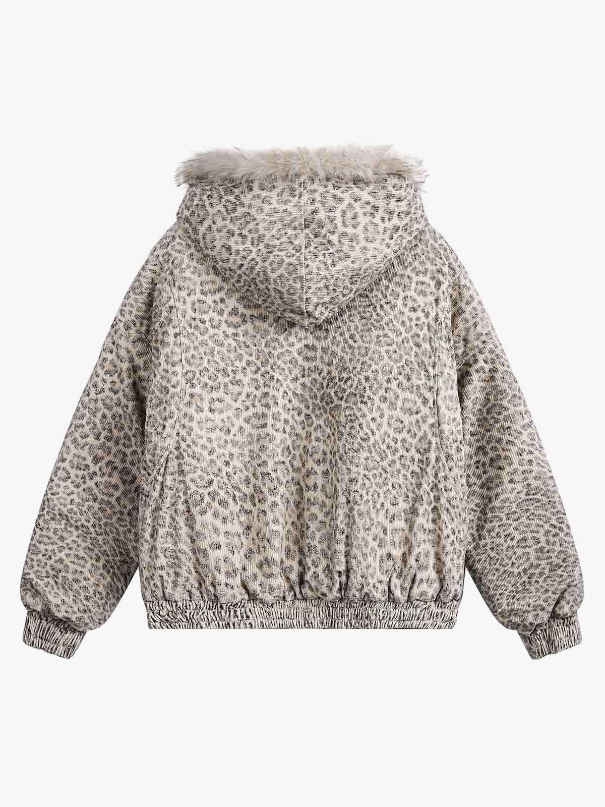 Thesupermade Washed Fur Hooded Jacket - 2265 