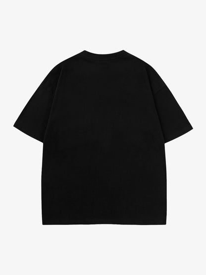 Butterfly Patch Embroidered Graphic T-Shirt 