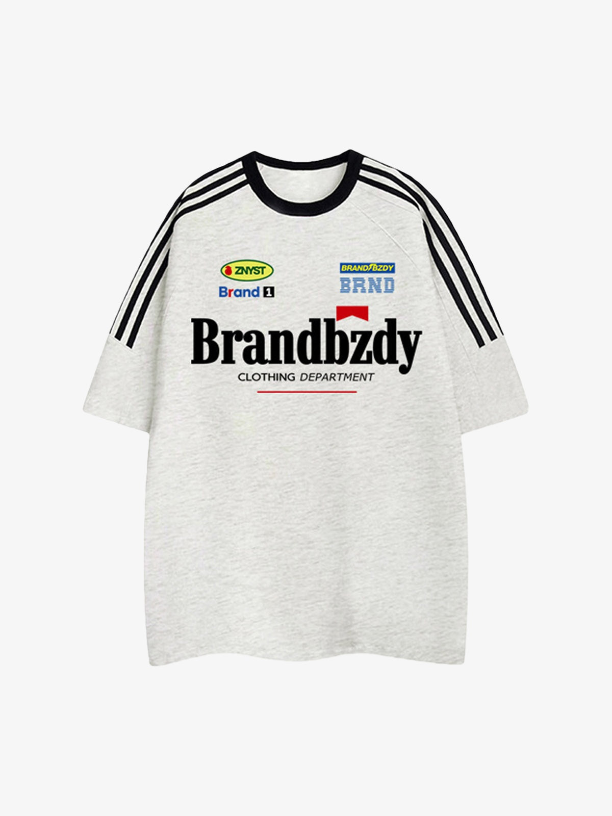 High Street Retro Badge Jersey T-shirt - 2084 