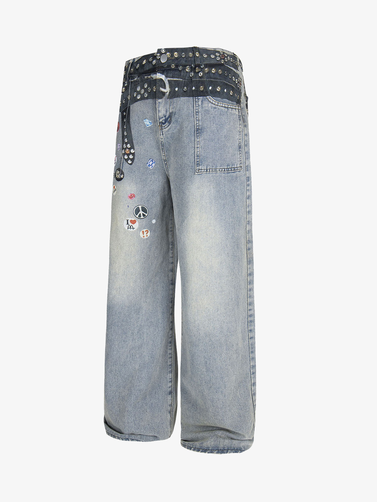 Print RO Style Baggy Jeans 