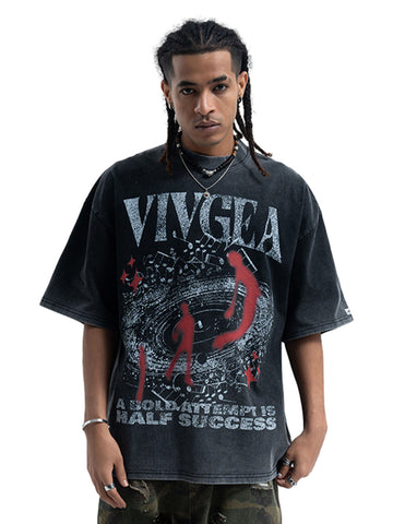 Washed Oversized Graphic T-Shirt 