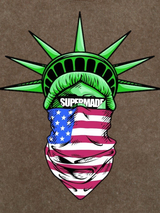 Orginal Fun Statue of Liberty Independence Day T-shirt 
