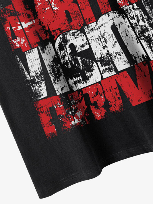 Thesupermade Unisex Letters Street Rap Graffiti Vest 