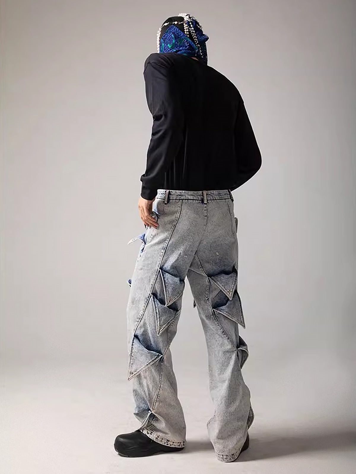 Thesupermade High Street Deconstructed Washed Jeans 