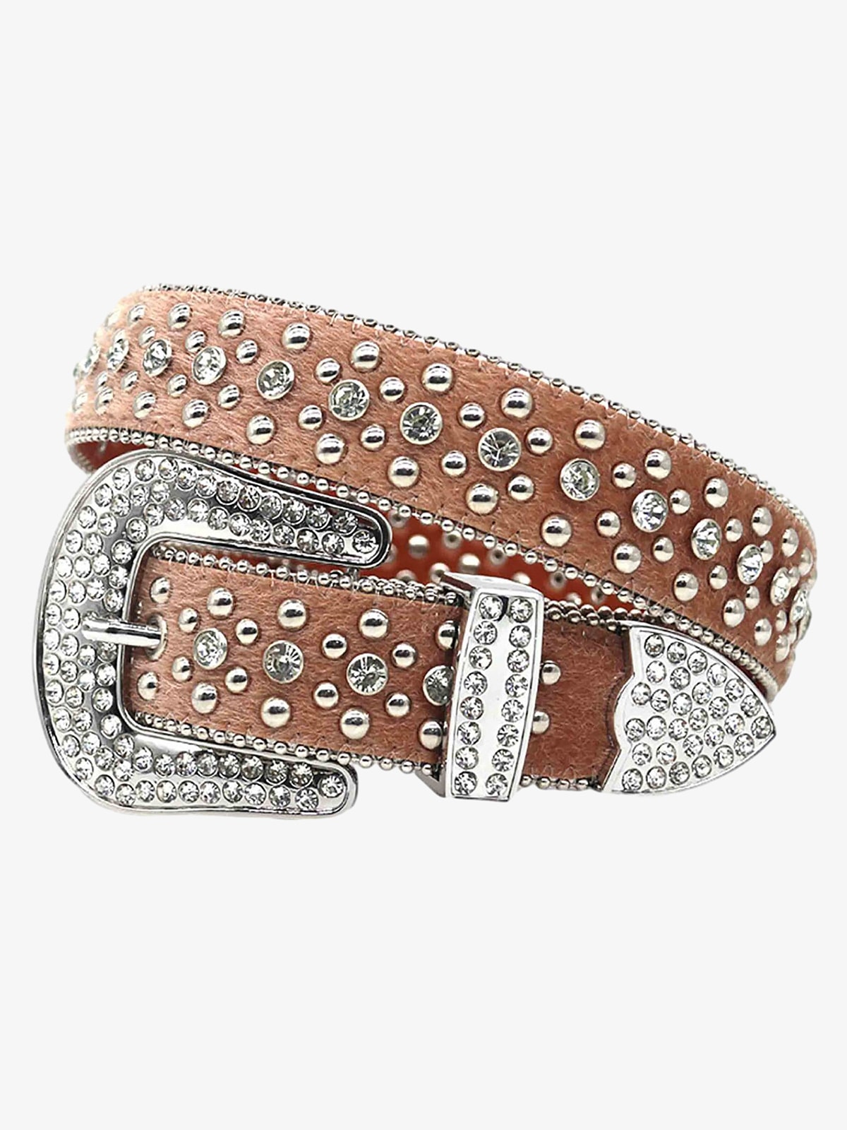 Thesupermade Hip Hop Punk Rhinestone Belt 