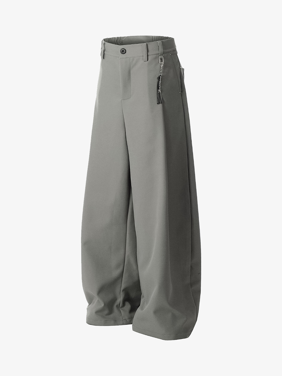 Elastic Waistband Barrel Pants - 2425 