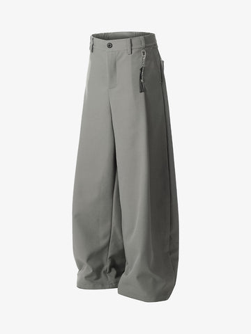 Elastic Waistband Barrel Pants - 2425 