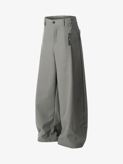 Elastic Waistband Barrel Pants - 2425 