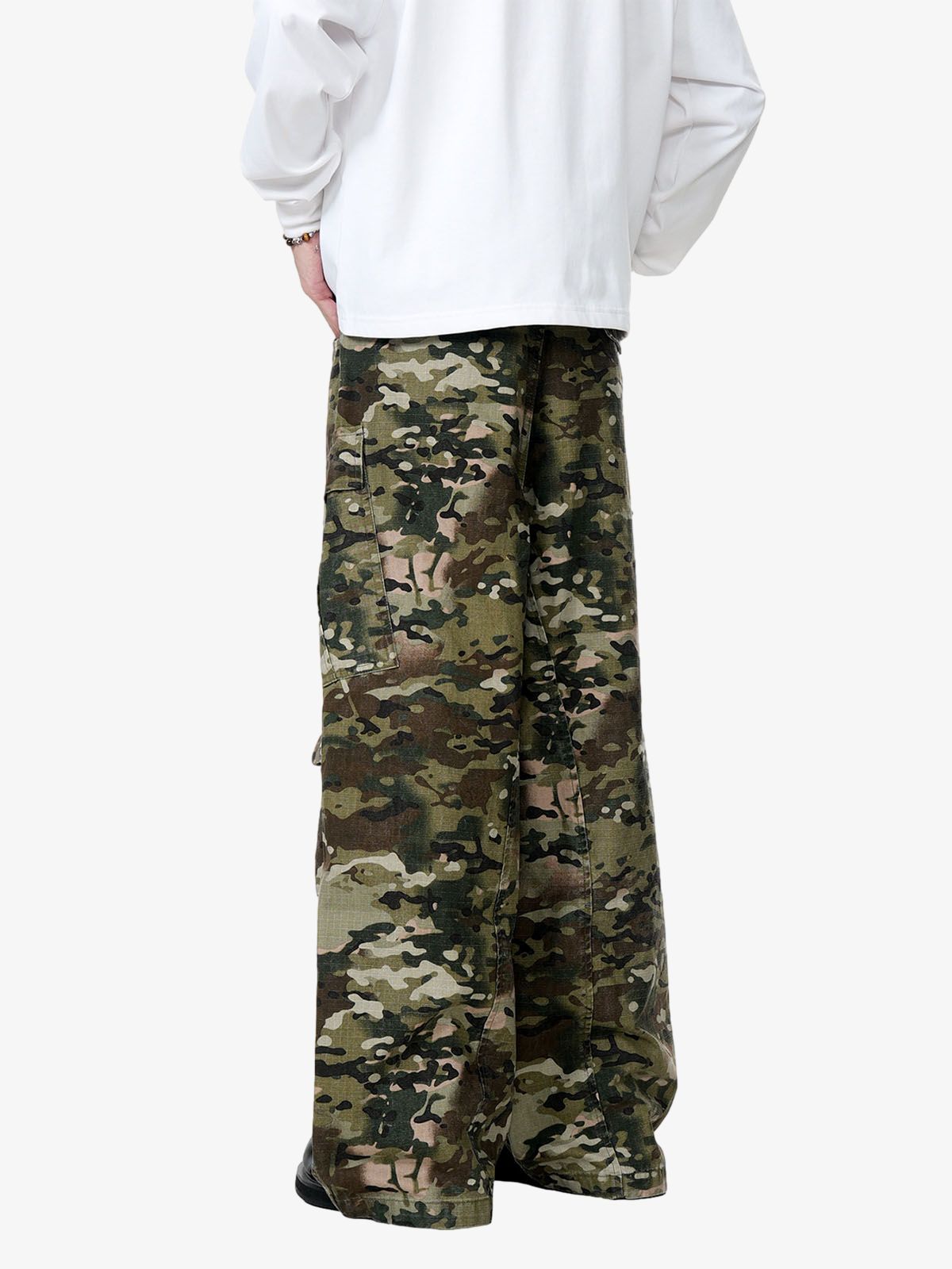 Camouflage Drawstring Cargo Pants - 2315 