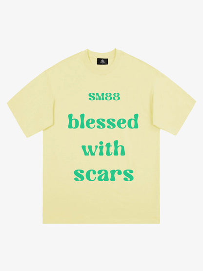 Original "Blessed With Scars" Slogan T-Shirt 