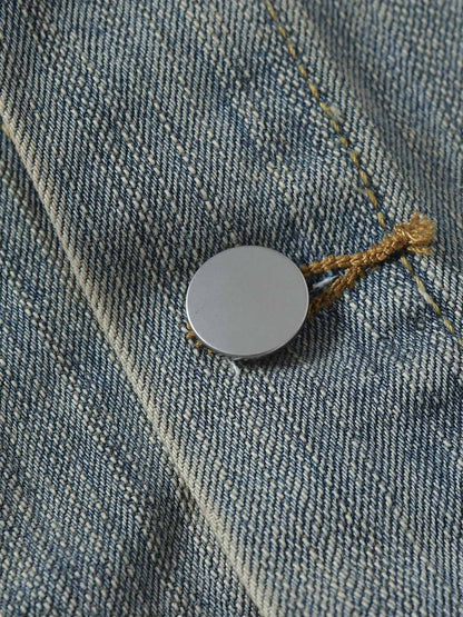 Retro Washed Totem Denim Jacket 