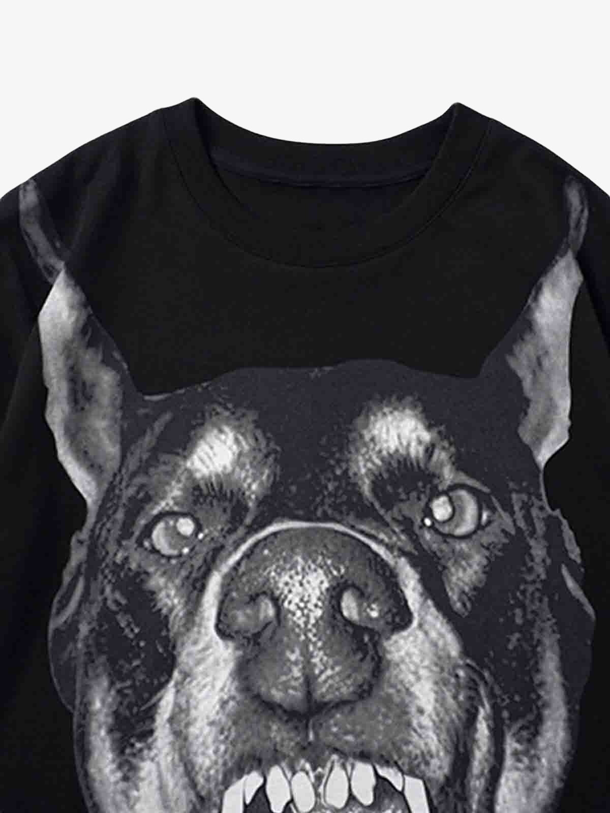 Thesupermade 3D Printed Doberman Dog Head Hip Hop T-shirt - 2063 