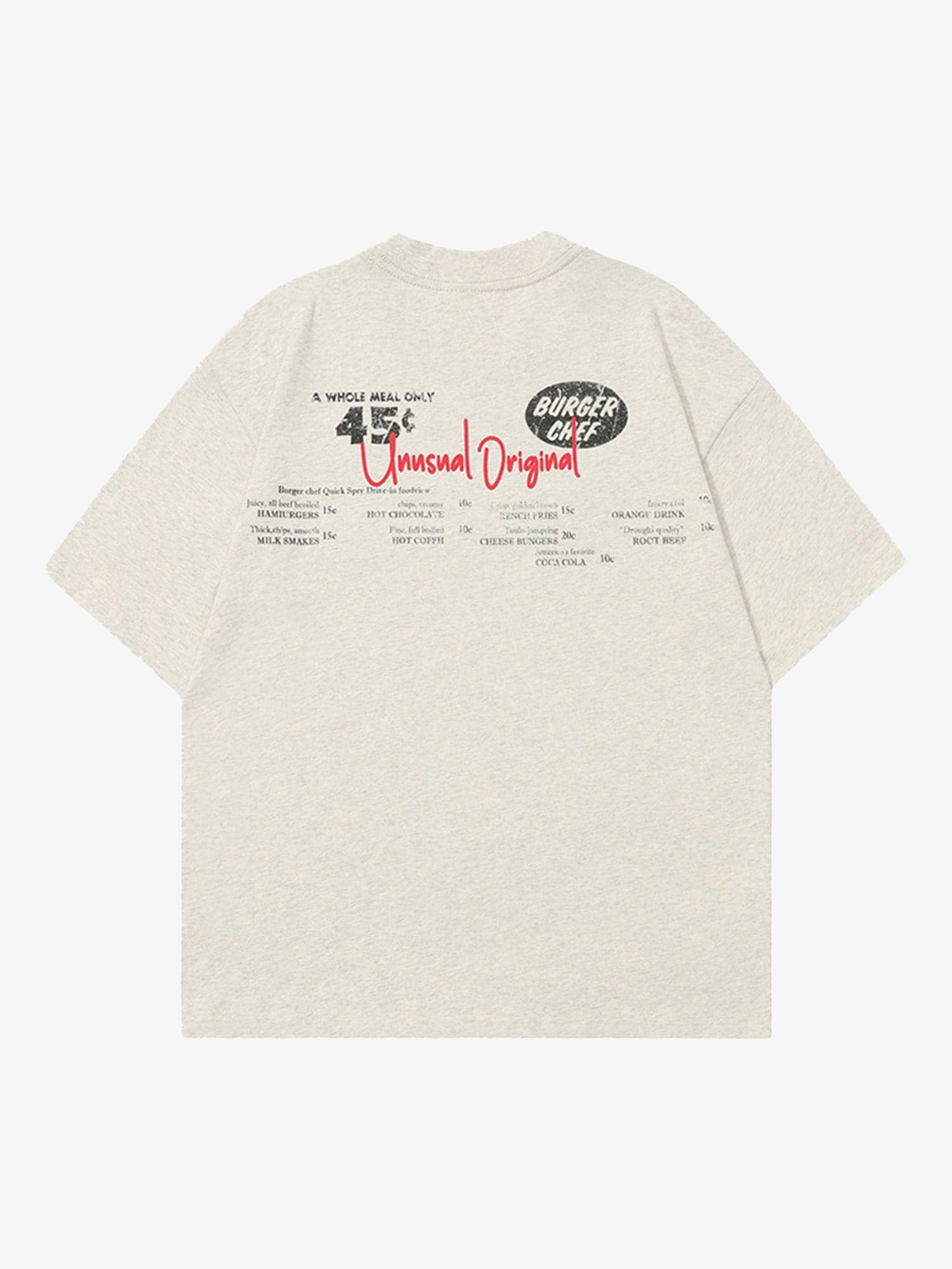 Retro Hip-hop Black And White Sticker T-shirt 