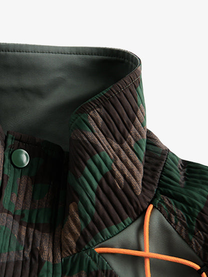 Thesupermade Camouflage Diamond Patchwork Jacket 