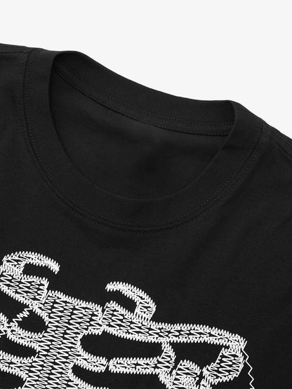 Thesupermade Street Skull Print T-shirt 