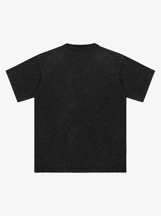 Thesupermade Vintage Washed Dark Print T-shirt 