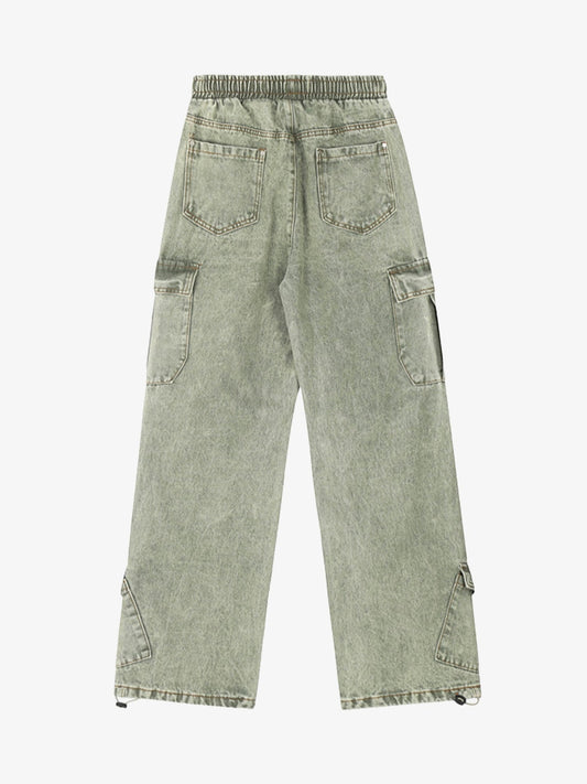 Thesupermade High Street Loose Elastic Waist Drawstring Trousers 