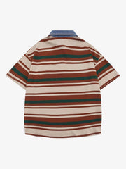 Thesupermade Vintage Striped Polo Shirt - 2165 