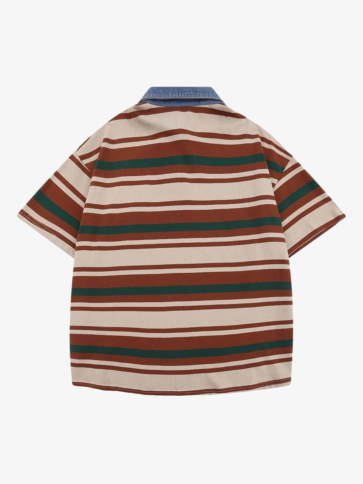 Thesupermade Vintage Striped Polo Shirt - 2165 