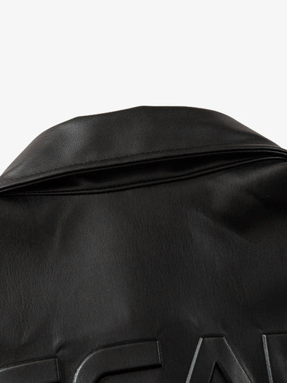 Cleanfit Short-Sleeve PU Leather Shirt 