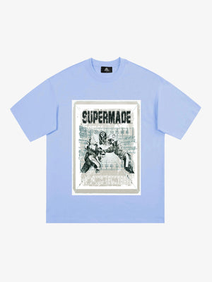 Super Bowl Football Print T-Shirt 