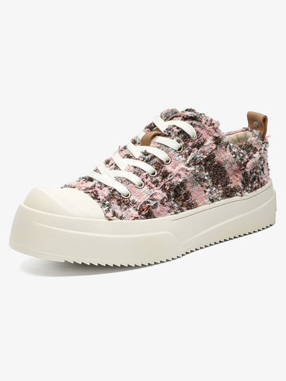 Retro Canvas Irregular Sneakers 