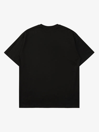 Thesupermade High Street Embroidered Letters Creative Printed T-shirt 