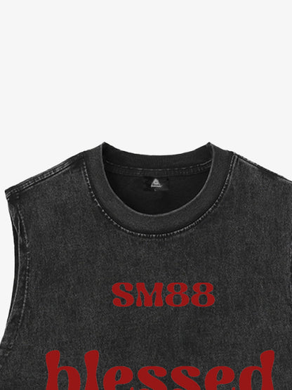Original "Blessed With Scars" Slogan Vest 