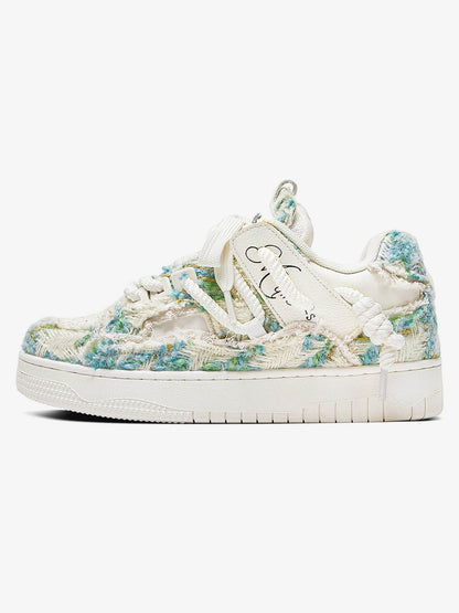 Destruction Series Tassel Contrast Color Sneakers - 2356 