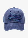 Thesupermade Vintage Embroidered Denim Washed Baseball Cap 