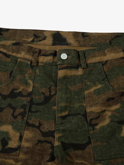 Thesupermade Street Camouflage Multi Pocket Cargo Pants - 2369 