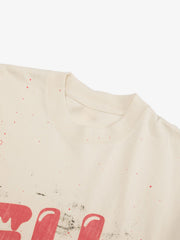 Retro Washed Dissolved Heart T-shirt 