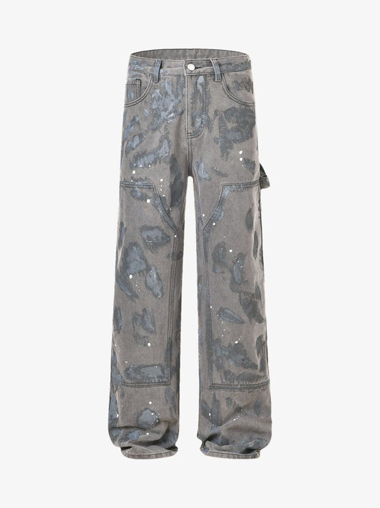 Thesupermade High Street Hip Hop Distressed Washed Jeans 