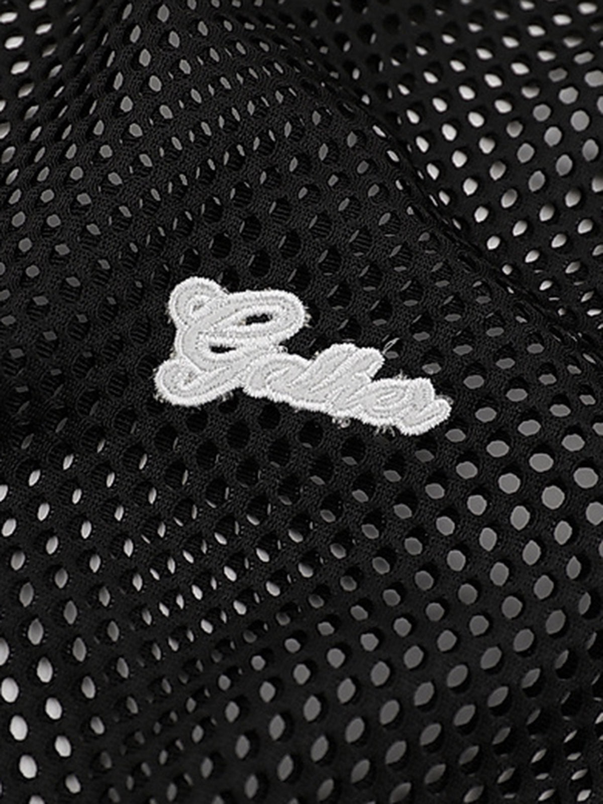 Hollow Sports Mesh Embroidered Letters Vest 
